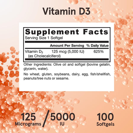 Jarrow D3 5000iu 100sg-[HealthWay]