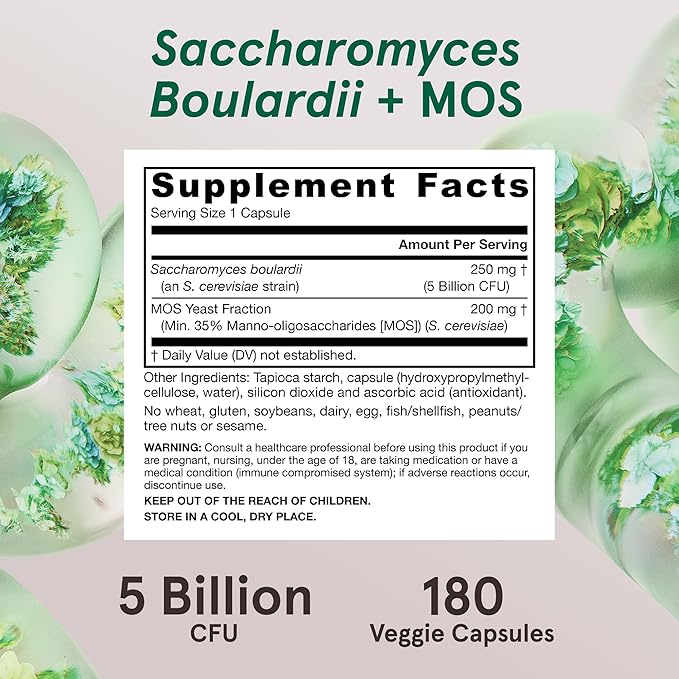 Jarrow Saccharomyces Boulardii 180cp