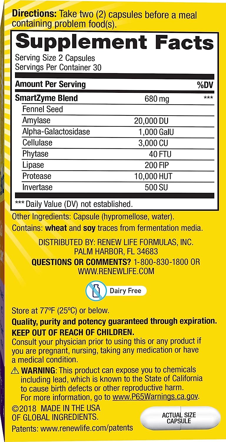 Renew Life Gas Stop 60cp-[HealthWay]