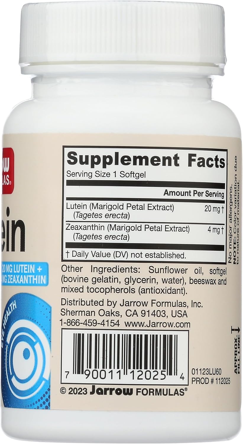 Jarrow Lutein 20mg 60sg