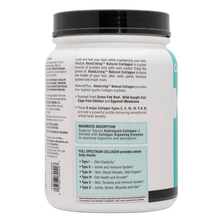 Natures Plus Keto Collagen 1.36lb-[HealthWay]
