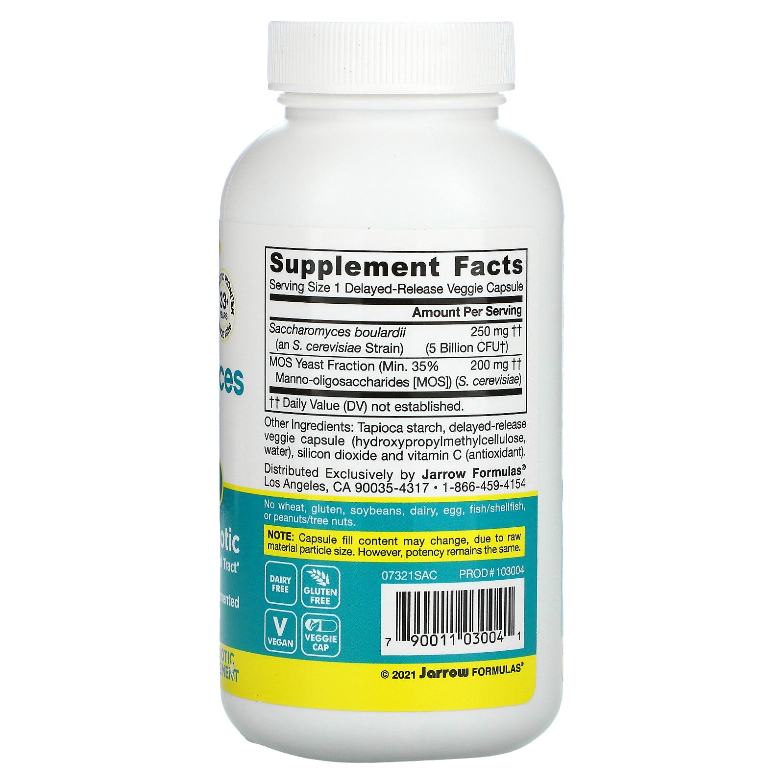 Jarrow Saccharomyces Boulardii 90vc-[HealthWay]