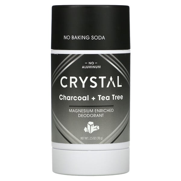 Crystal Deod Charcoal +TeaTree 2.5oz-[HealthWay]
