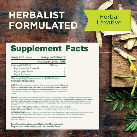 Smooth Move Tea Capsules | Natural Laxative | 50 Count