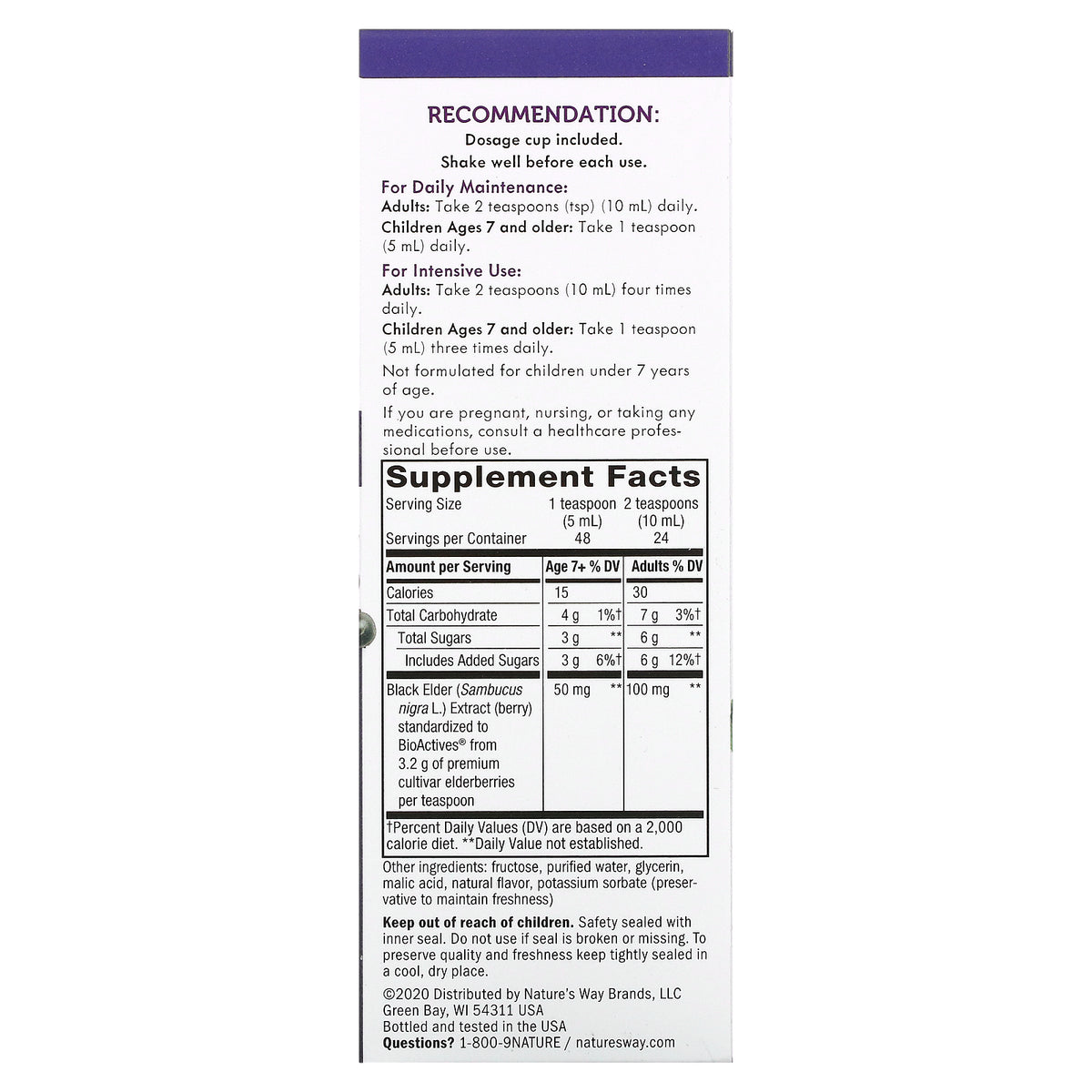 Natures Way Sambucol 8oz-[HealthWay]