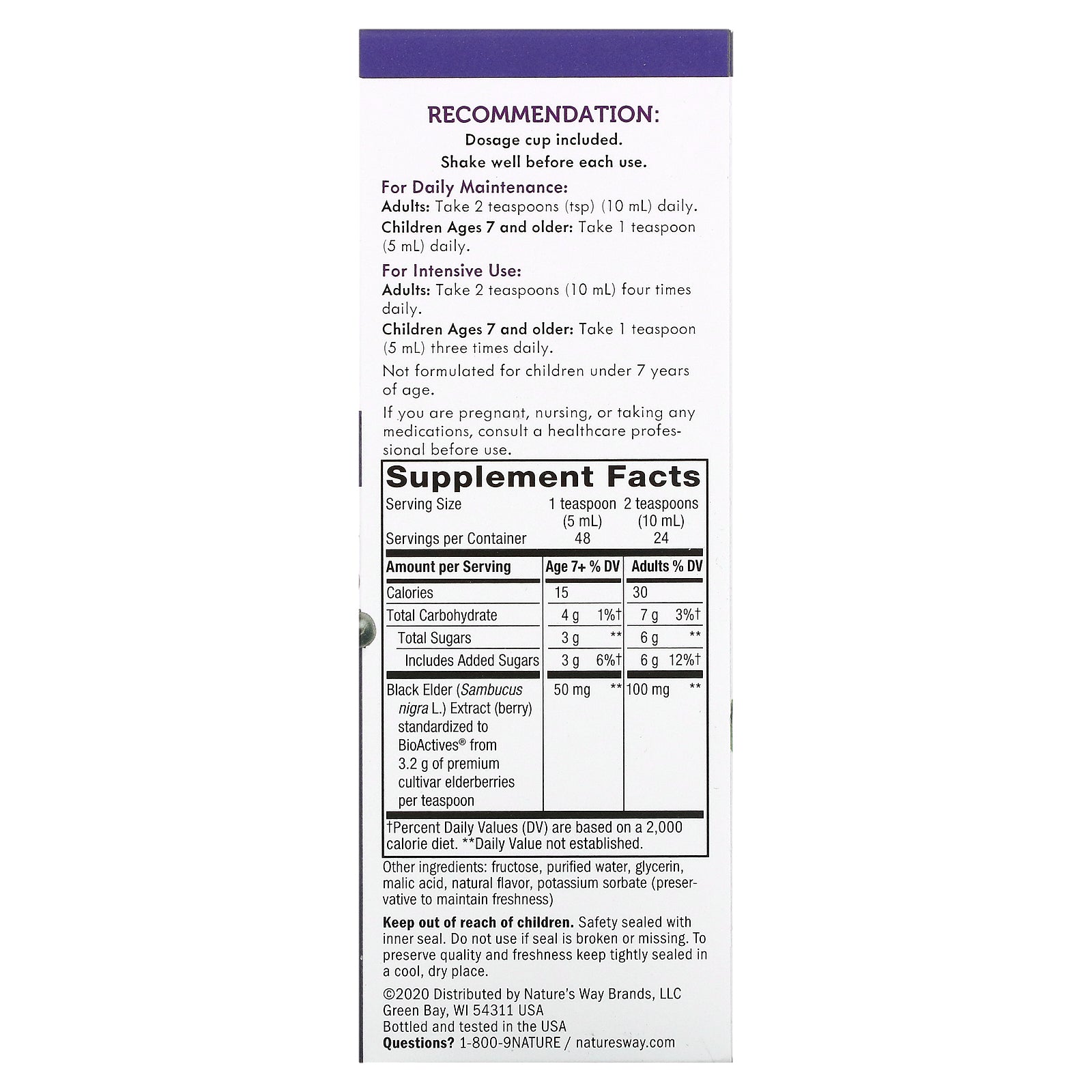 Natures Way Sambucol 8oz-[HealthWay]