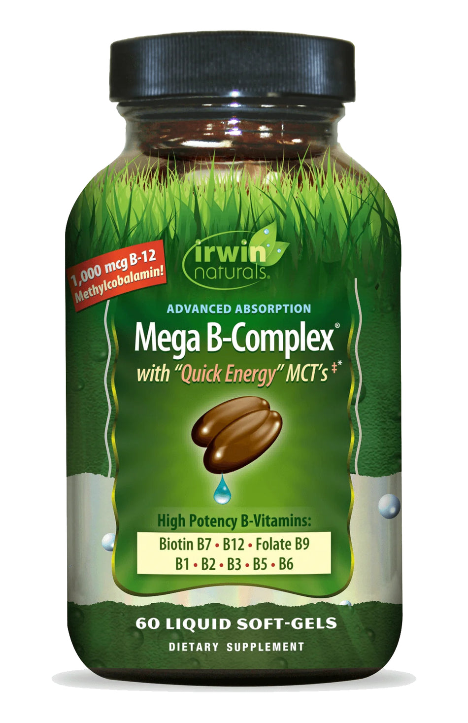 Irwin Mega B Cmplx Quick Energy 60sg-[HealthWay]
