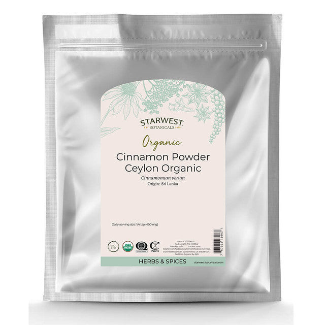 Starwest Cinnamon Ceylon Organic 1lb