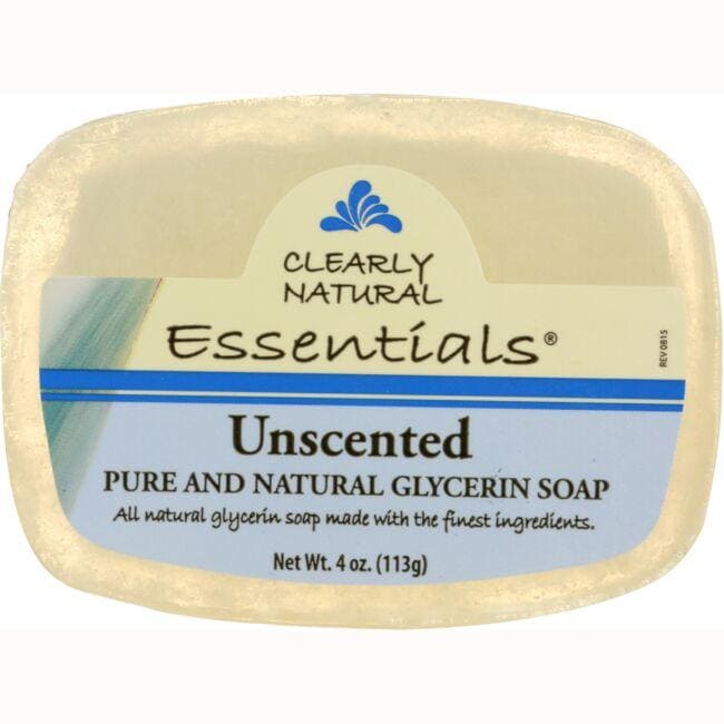 Clearly Natural Soap Unscented 4oz-[HealthWay]
