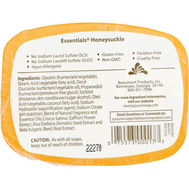 Clearly Natural Soap Honeysuckle 4oz-HealthWay Nutrition