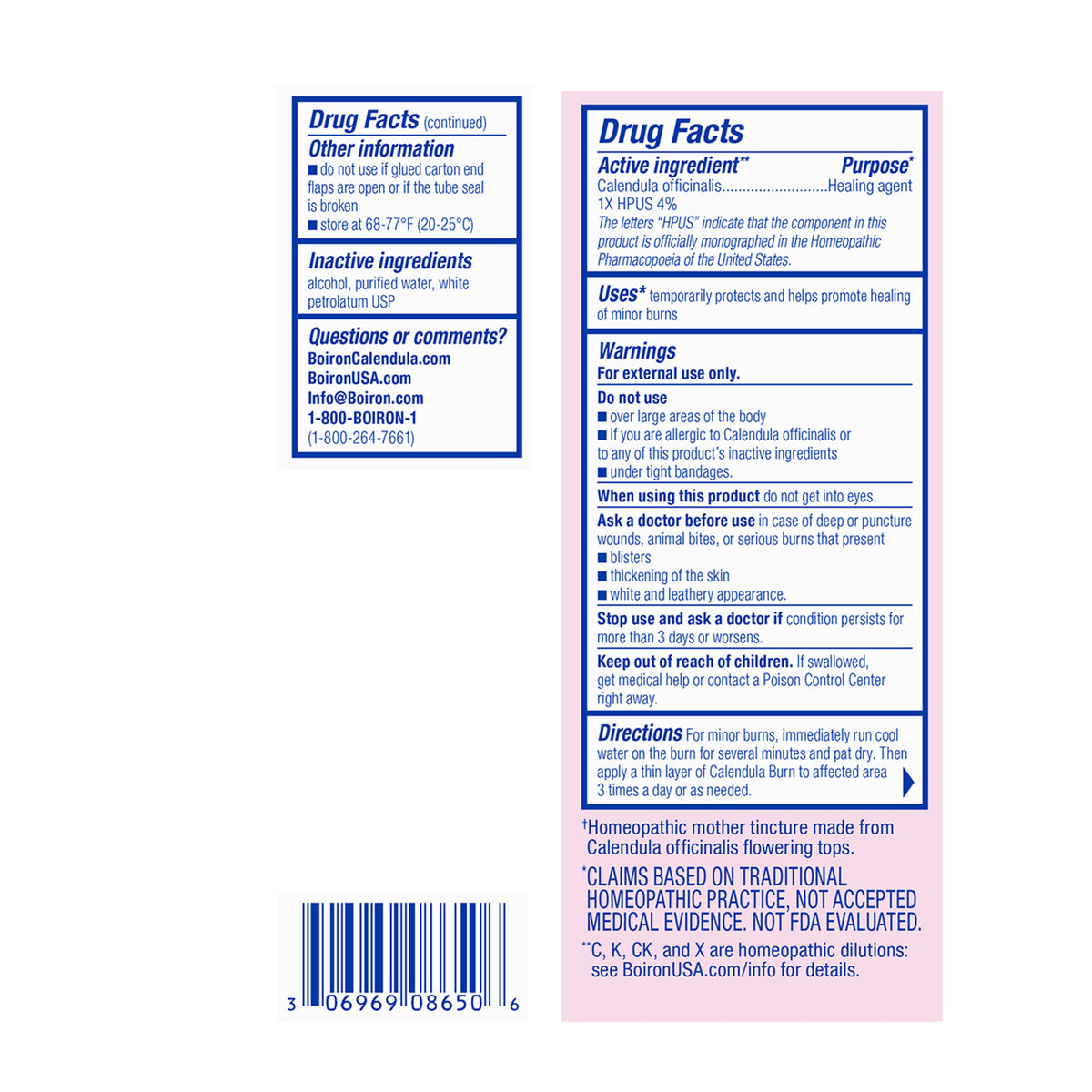 Boiron Calendula Burn Cream 1oz-[HealthWay]