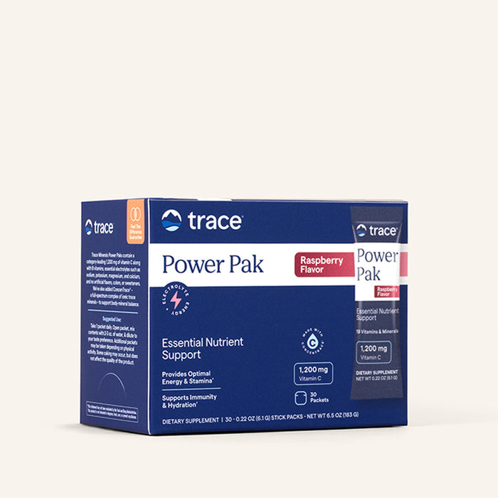 Trace Minerals Power Pak Raspberry 30pkt