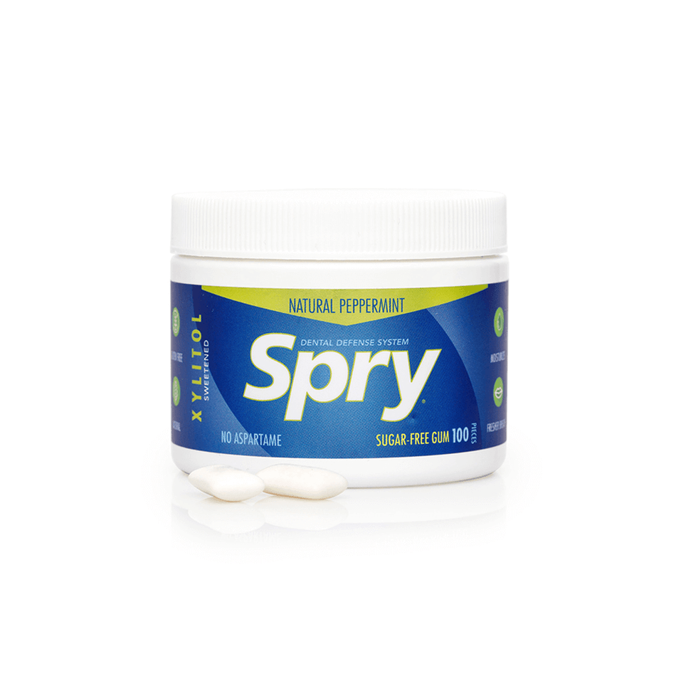 Spry Peppermint Gum 100-[HealthWay]