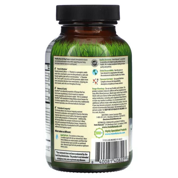 Irwin Healthy Brain All-Day Focus 60sg