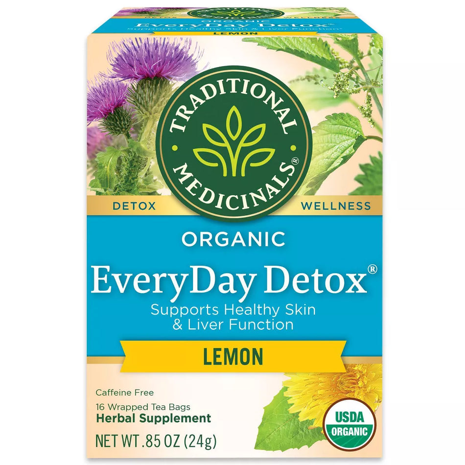Traditional Medicinals EveryDay Detox Tea Lemon 16bg