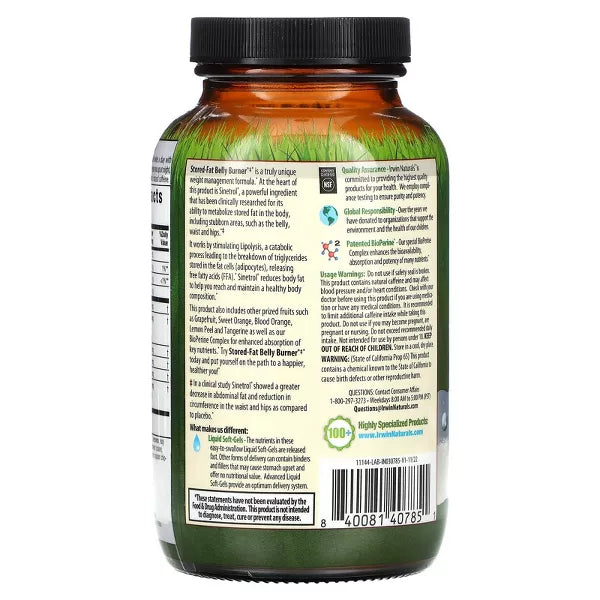 Irwin Naturals Stored Fat Belly Burner 100sg