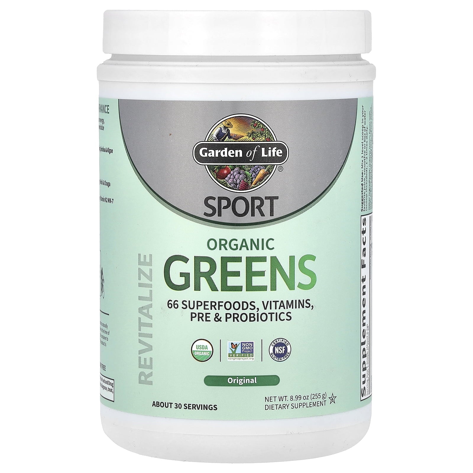 Garden of Life Sport Organic Greens Original 8oz