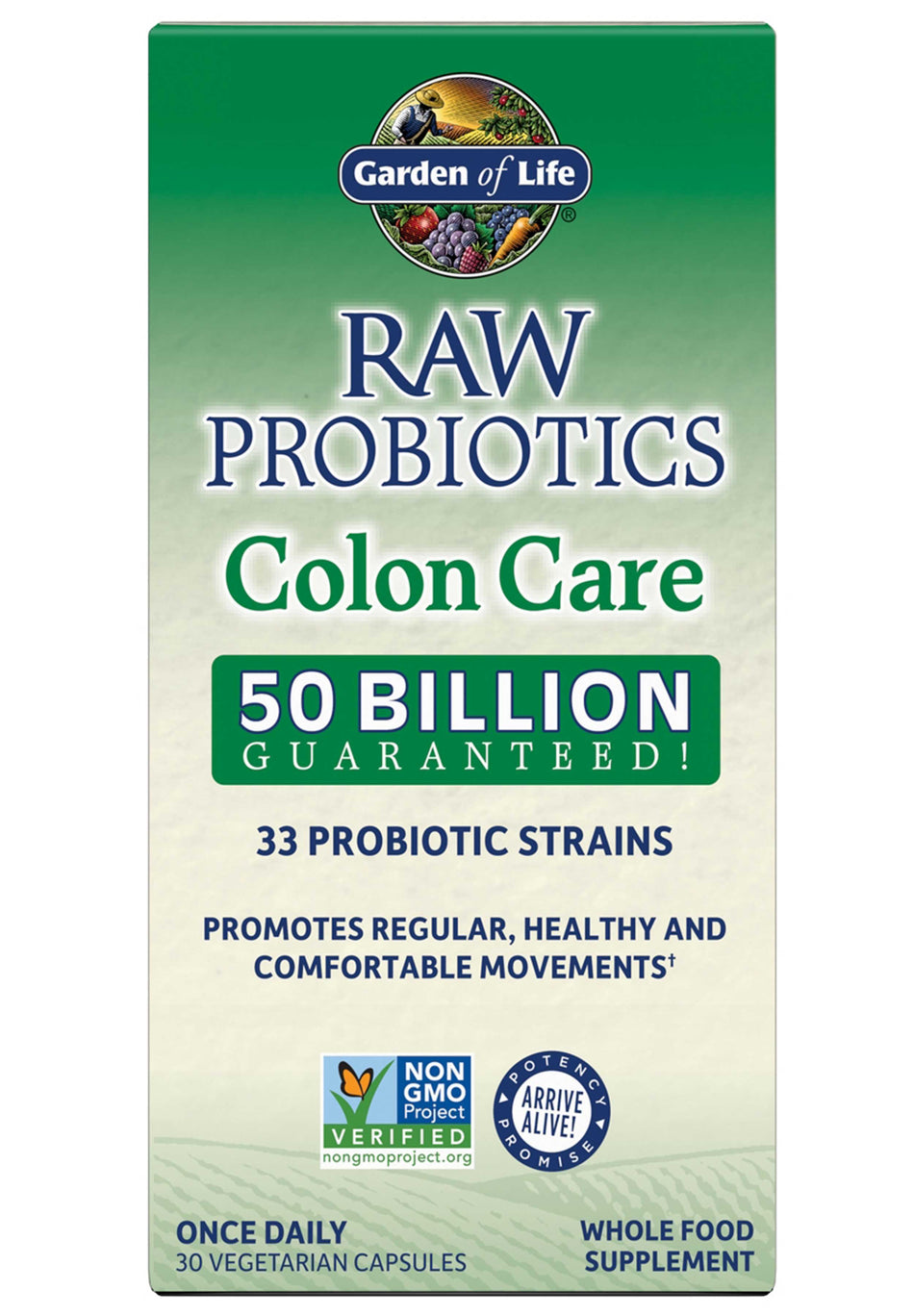 Garden of Life Raw Probiotic Colon 50B 30cp