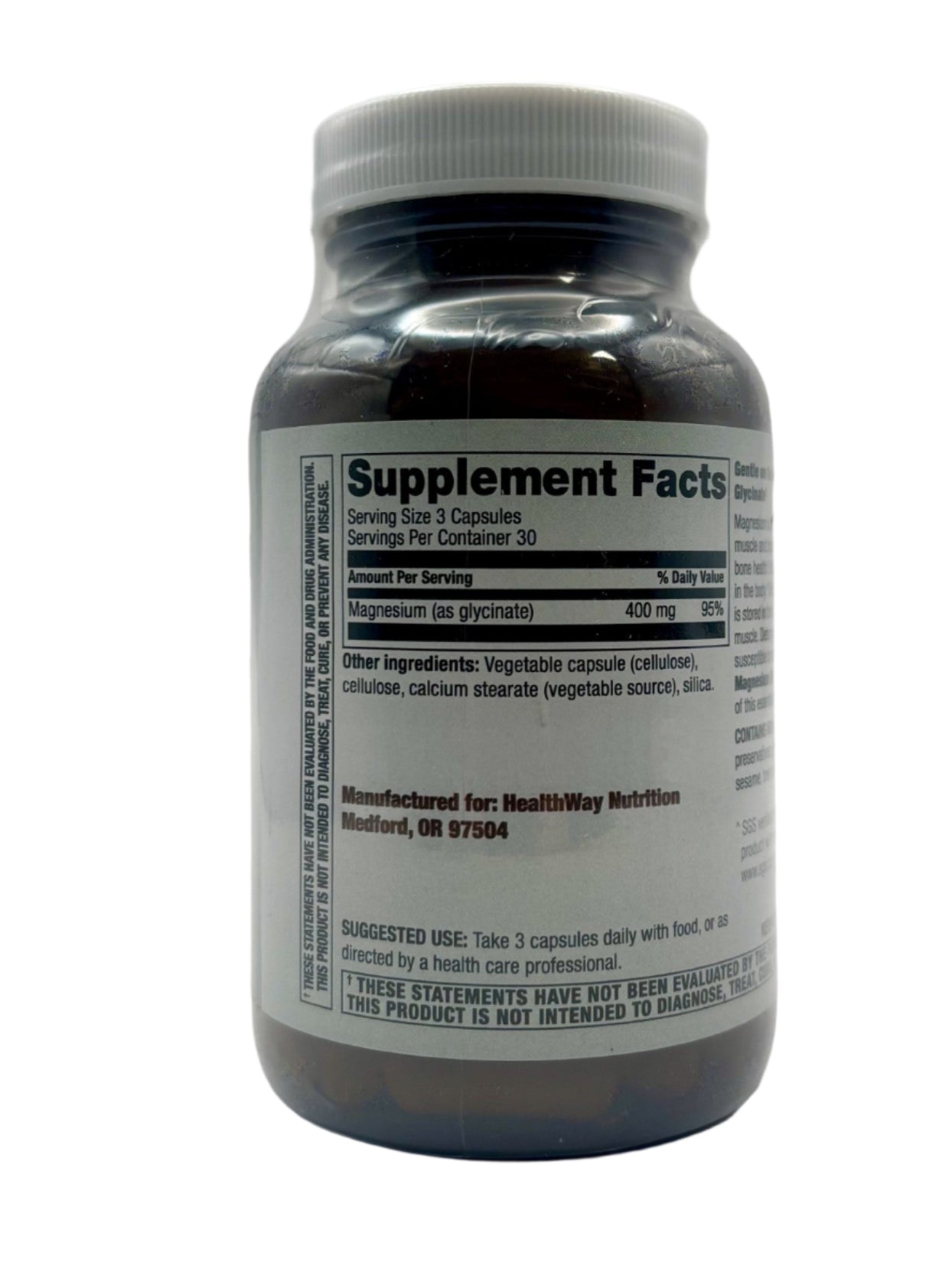 HealthWay Mag Glycinate 400mg 90cp