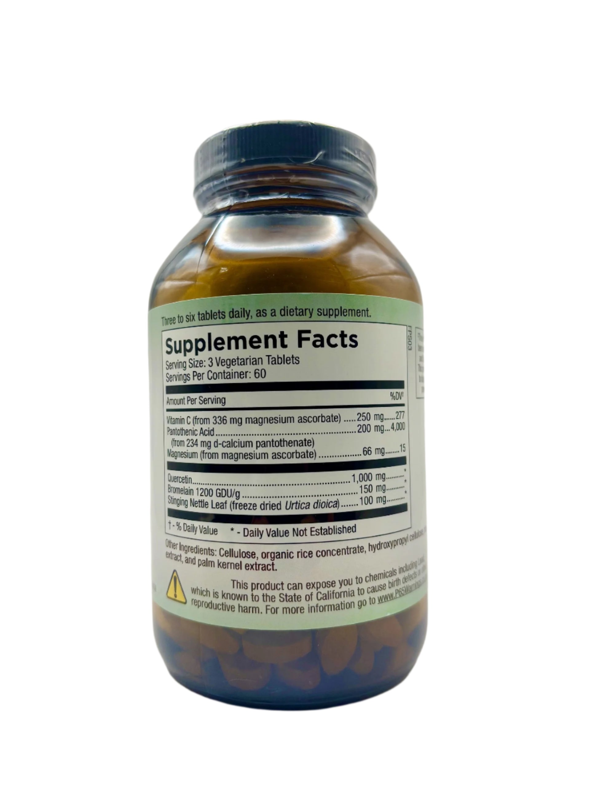 HealthWay Quercetin Nettle Label front