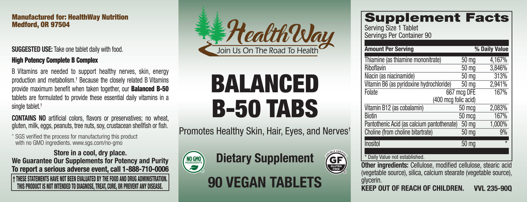 HealthWay Balanced B-50 90tb