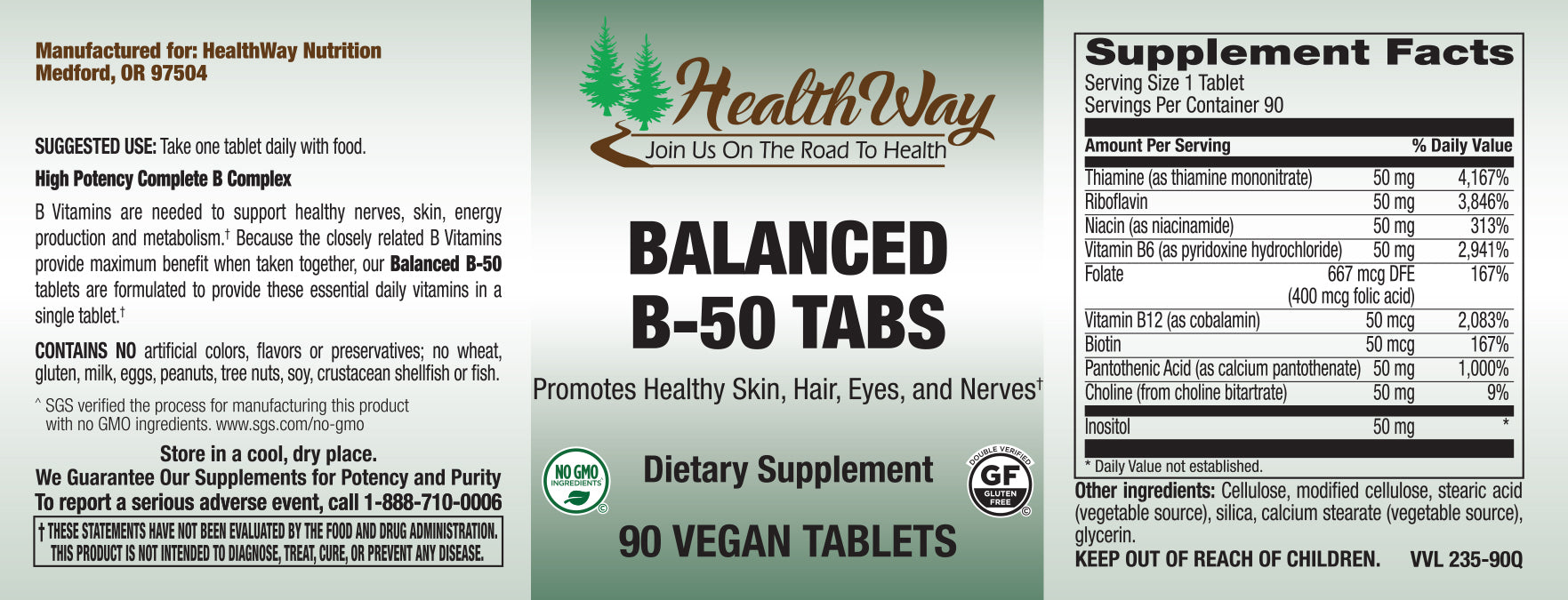 HealthWay Balanced B-50 90tb-[HealthWay]