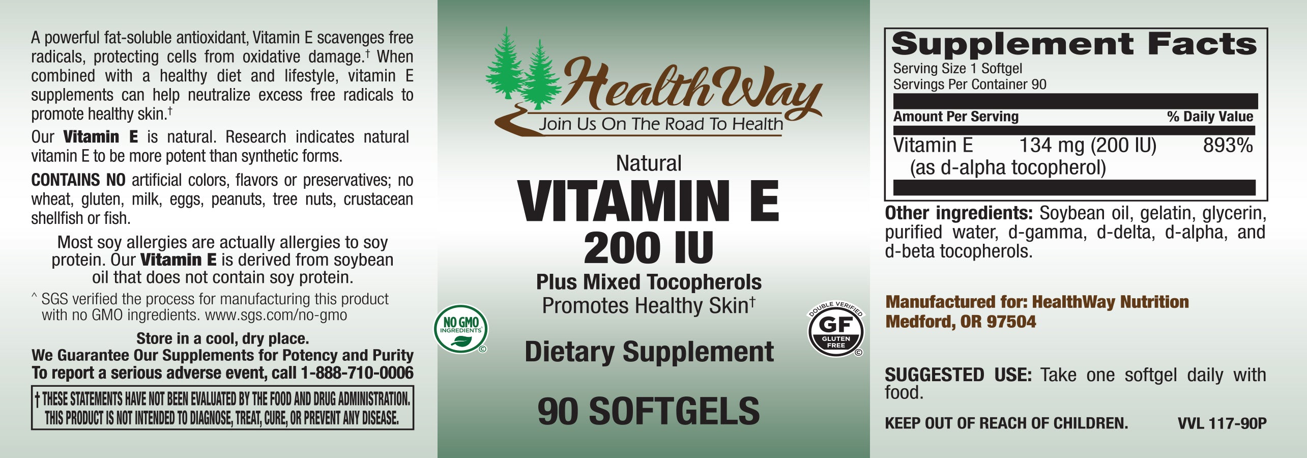 HealthWay Vit E 200iu 90sg