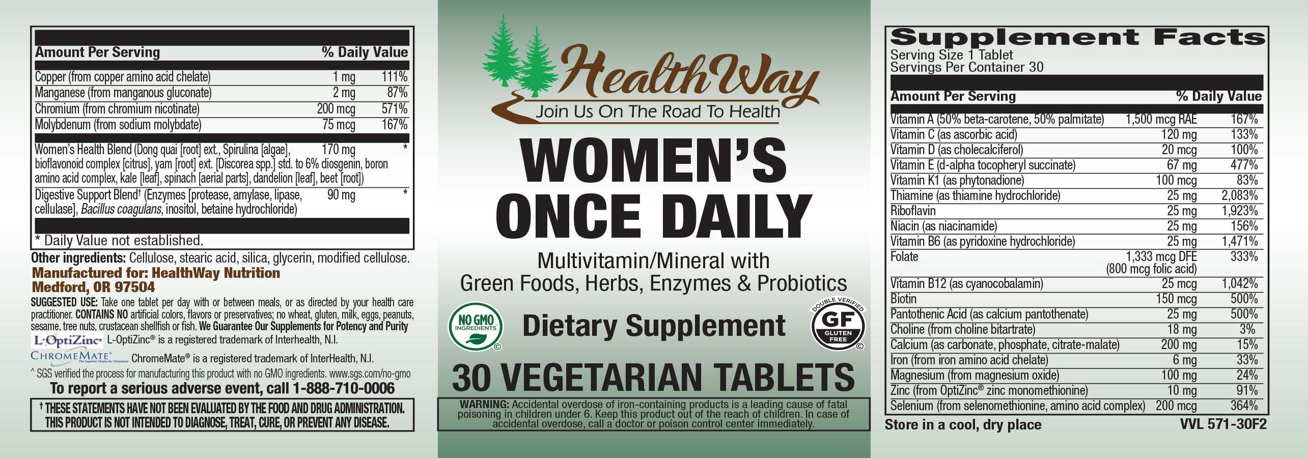 HealthWay Womens Once Daily 30tb