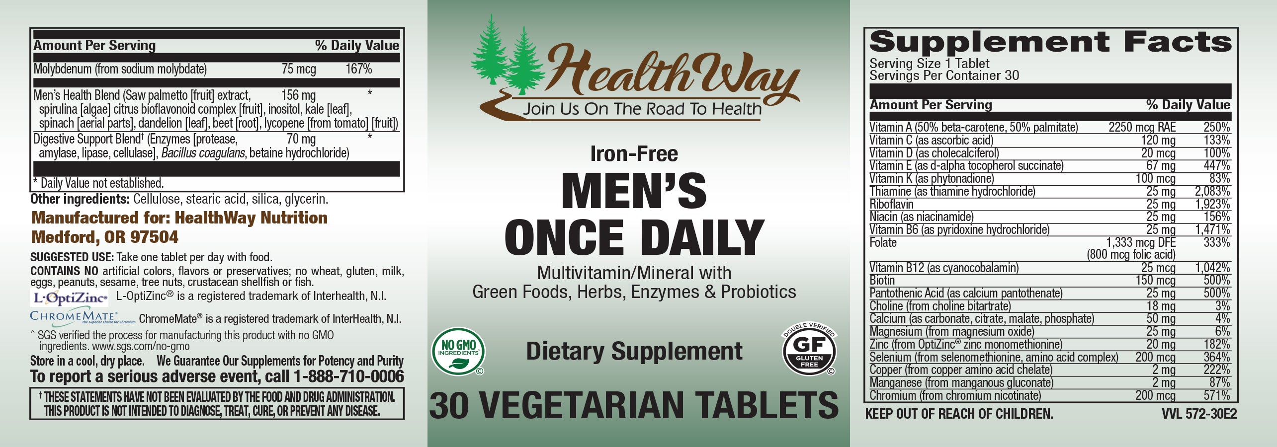 HealthWay Mens Once Daily 30tb