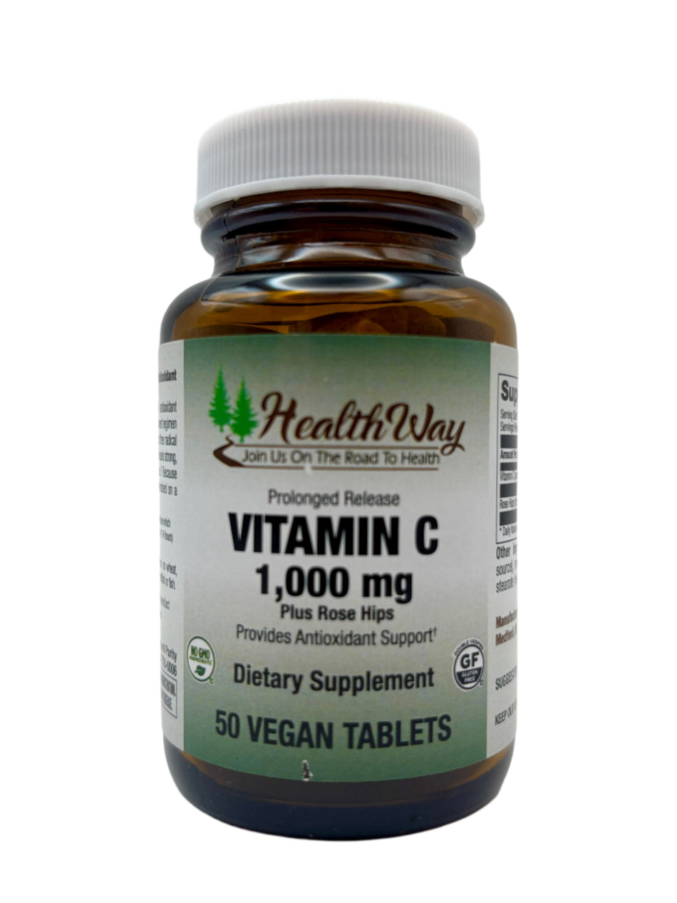 HealthWay Vit C 1000mg PR 50tb