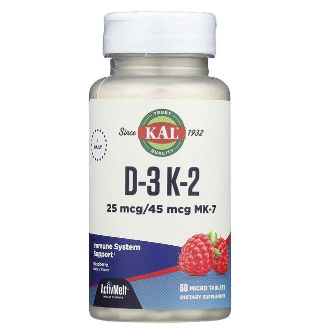 Kal D-3 K-2 1000iu 45mcg 60lz-[HealthWay]