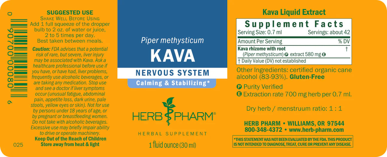Herb Pharm Kava 1oz-[HealthWay]
