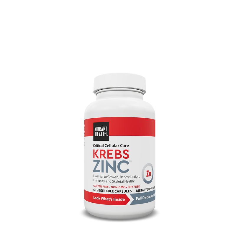 Vibrant Health Krebs Zinc 30mg 60cp