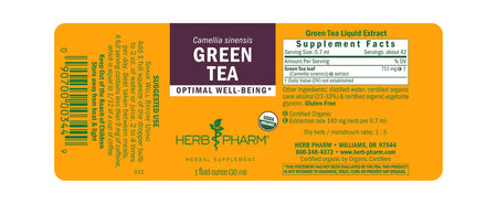 Herb Pharm Green Tea 1oz-[HealthWay]