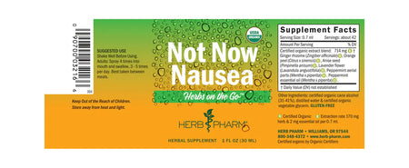 Herb Pharm Not Now Nausea 1oz-[HealthWay]