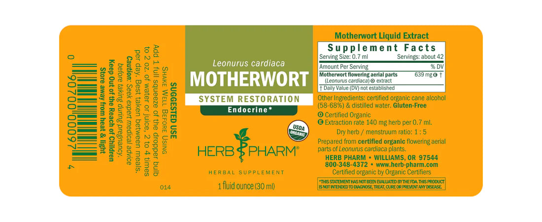 Herb Pharm Motherwort 1oz-[HealthWay]