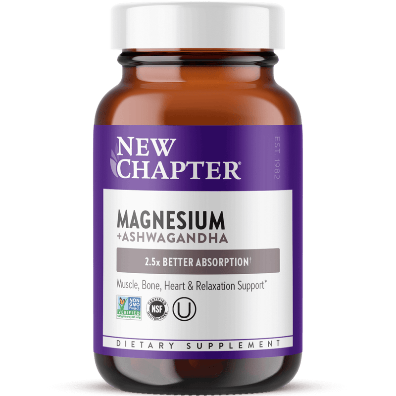 Supplements - New Chapter Magnesium Ashwagandha 30tb