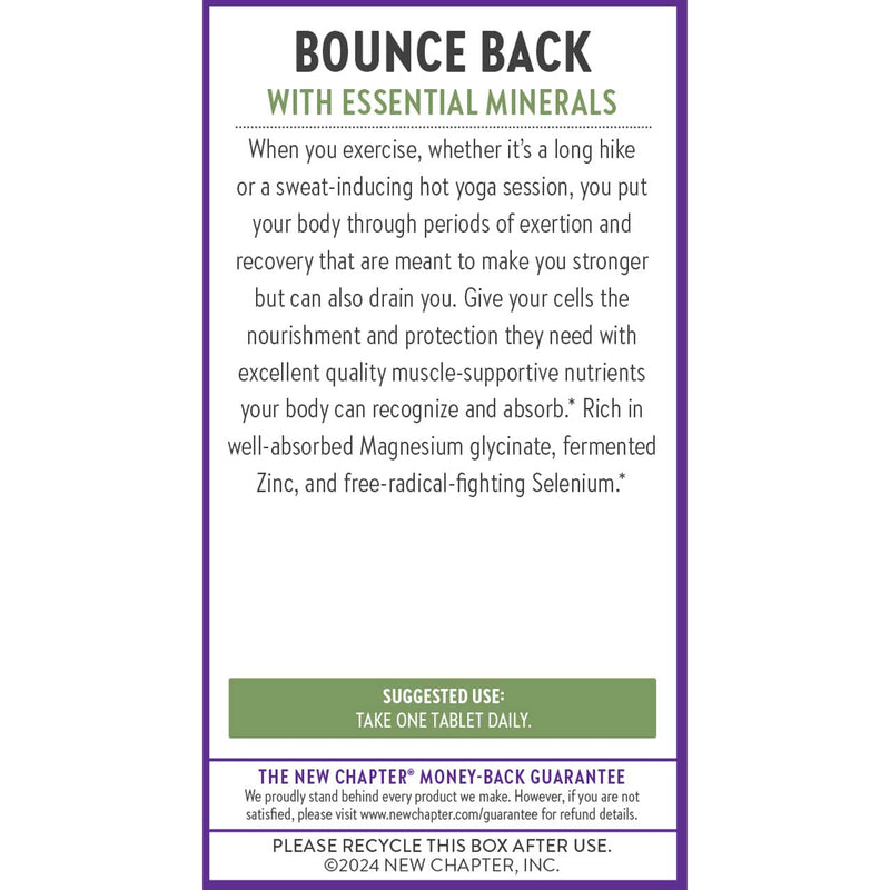 New Chapter Magnesium Selenium Zinc 90tb