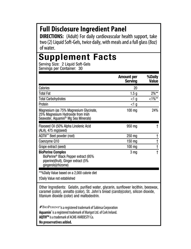 Irwin Naturals Magnesium Beet CoQ10 60sg
