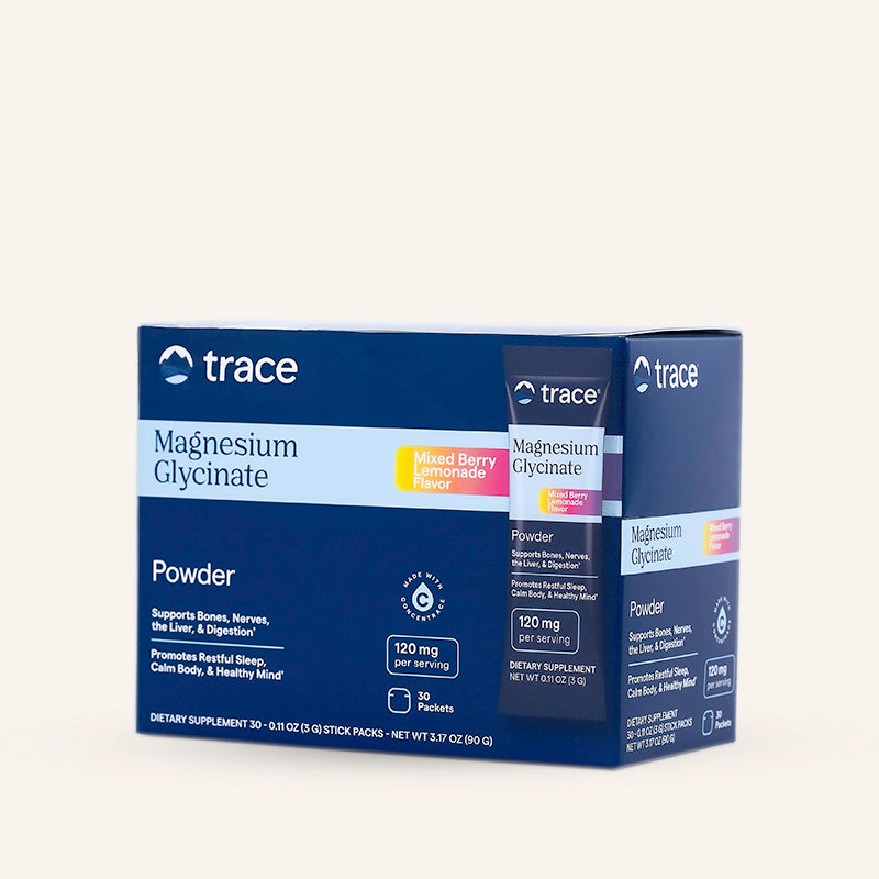 Trace Minerals Magnesium Glycinate Berry Lemonade 30pk