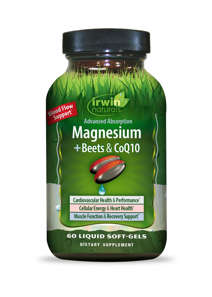 Irwin Naturals Magnesium Beet CoQ10 60sg