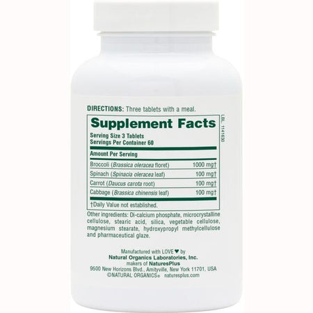 Natures Plus Mix Vegetables 180tb-[HealthWay]