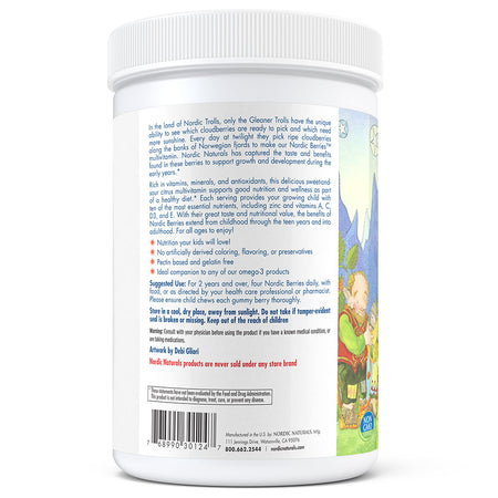 side of product packaging