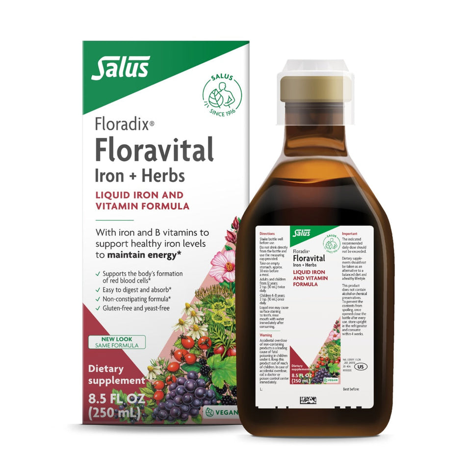 Floravital Iron Herbs Yeast Free 8.5oz