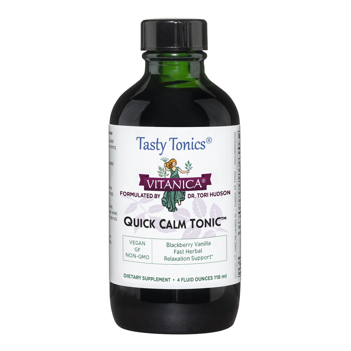 Vitanica Quick Calm Tonic Blackberry 4oz-[HealthWay]