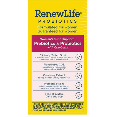 Renew Life Womens Daily Probiotic 60cp-[HealthWay]
