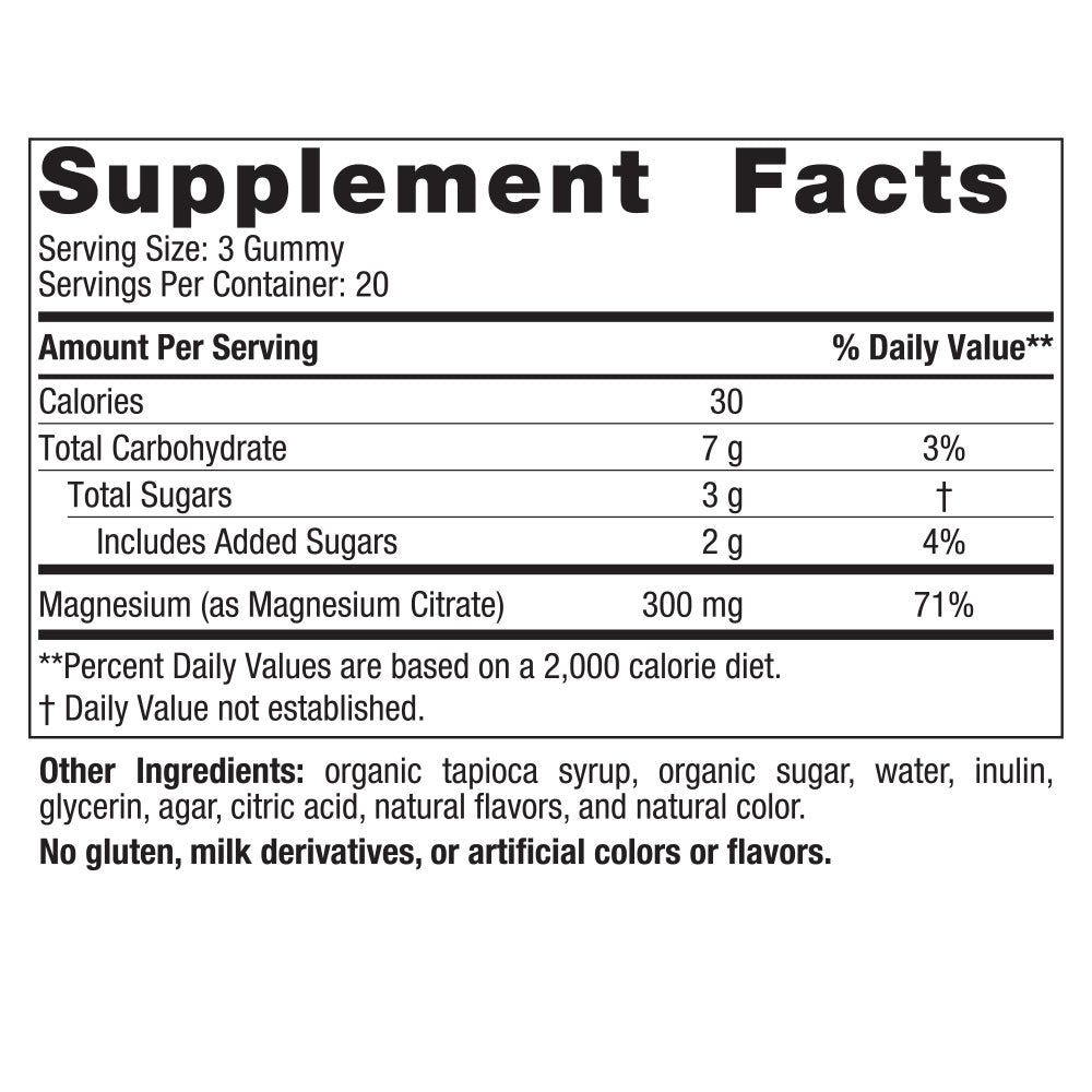 Nordic Magesium Gummies 300mg 60c-[HealthWay]
