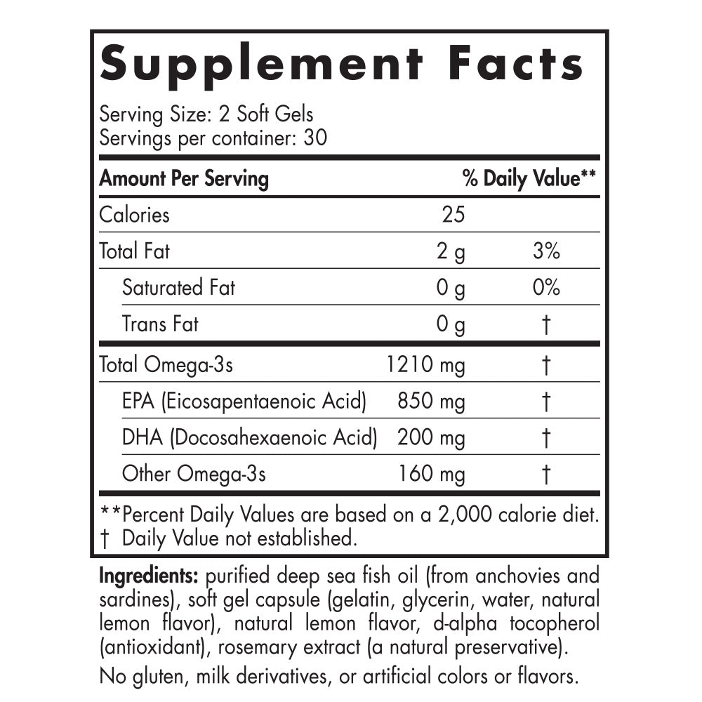 Nordic EPA Lemon 60sg-[HealthWay]