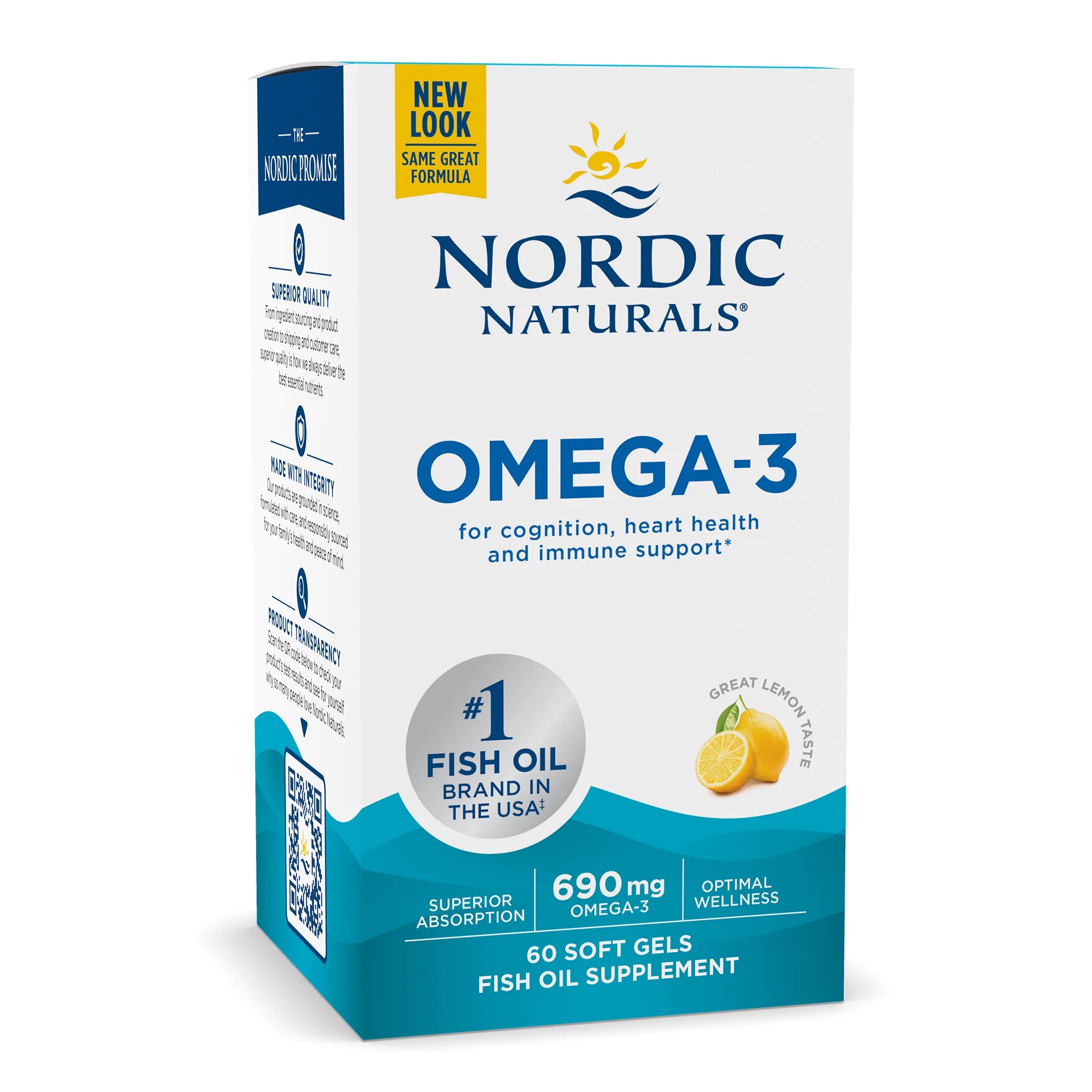 Nordic Omega 3 Lemon 60sg