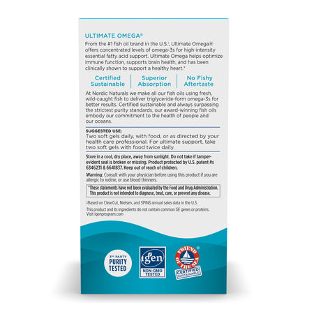 side of product packaging